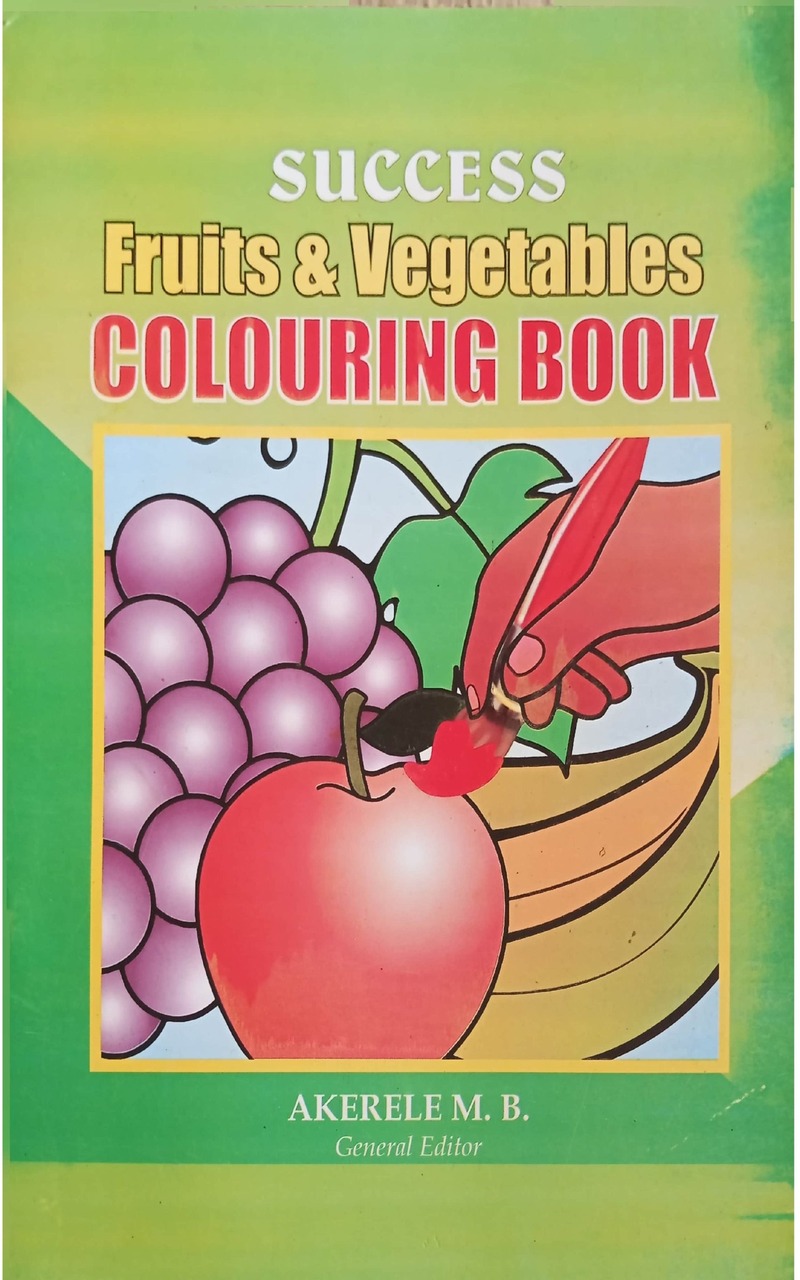 Success_Fruit_and_Vegetable_Colouring_Series_-images-cover_page Success Fruits & Vegetables Coloring Book (2-3years) - Image 1